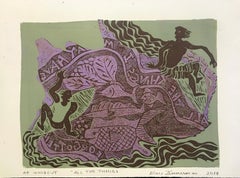 All the things that I may have forgotten - Woodcut Print By Marc Zimmerman
