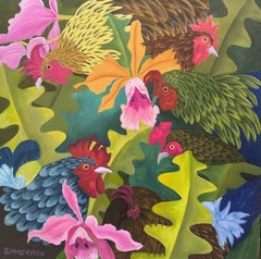 Gallinas salvajes - Edición limitada Giclee de Marc Zimmerman