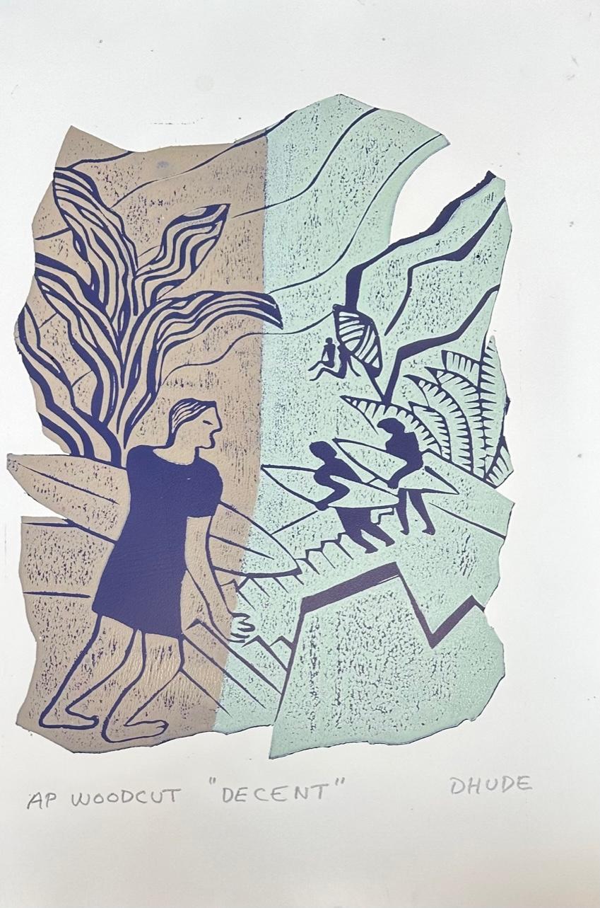 Decent - Surfing Art - Figurative - Woodcut Print By Marc Zimmerman

Limited Edition 01/04

This masterwork is exhibited in the Zimmerman Gallery, Carmel CA.

Immerse yourself in the captivating world of surfing and ocean vibes with Marc Zimmerman's