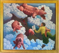 In a Sows Eye, peinture figurative de Marc Zimmerman