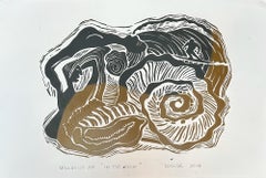In The Flow - Arte del surf - Figurativa - Stampa xilografica di Marc Zimmerman