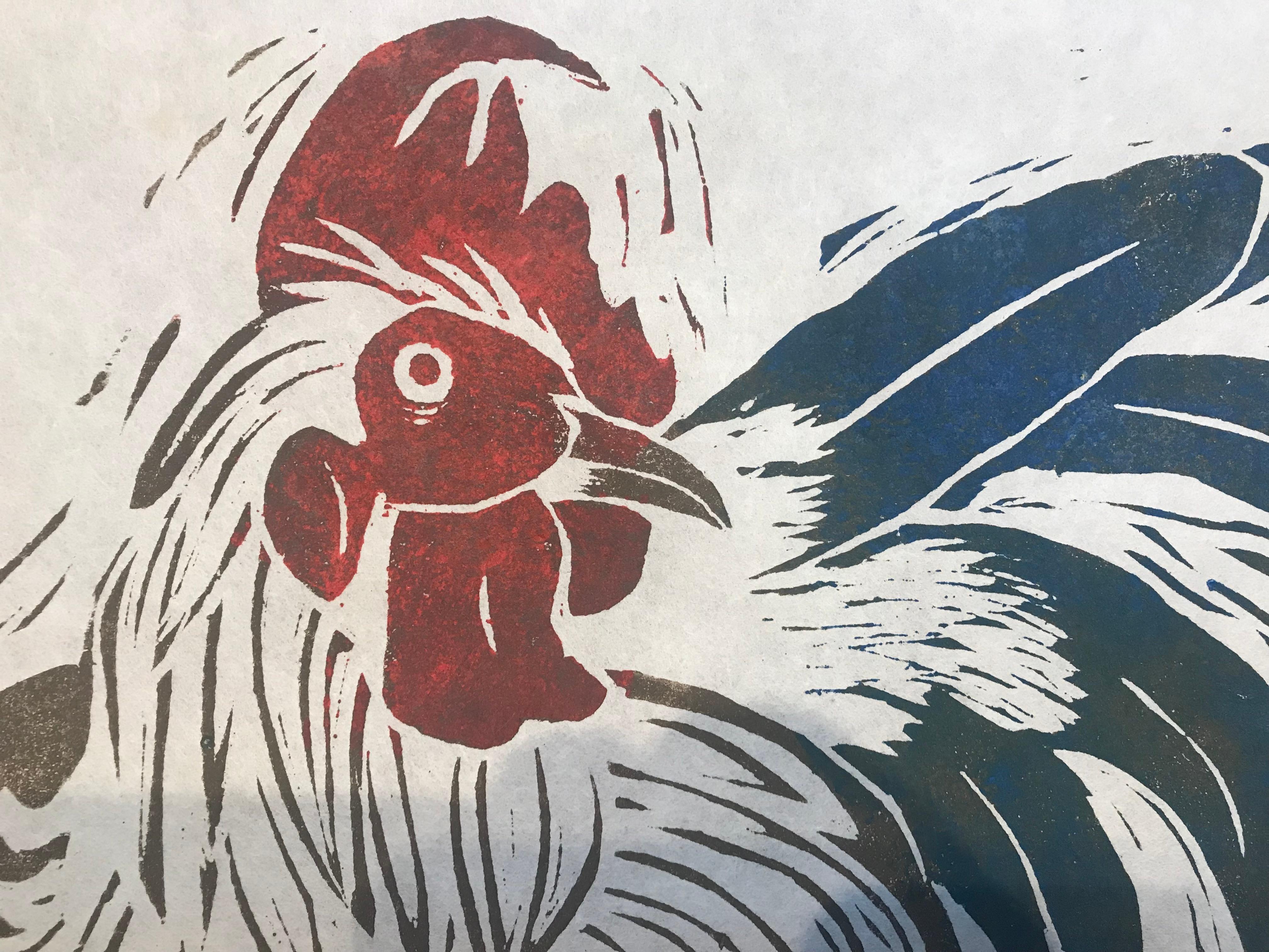 Make My Day - Animal Painting - Woodcut Print By Marc Zimmerman 2