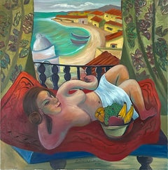 Siesta By The Sea – Figurative Aktkunst von Marc Zimmerman