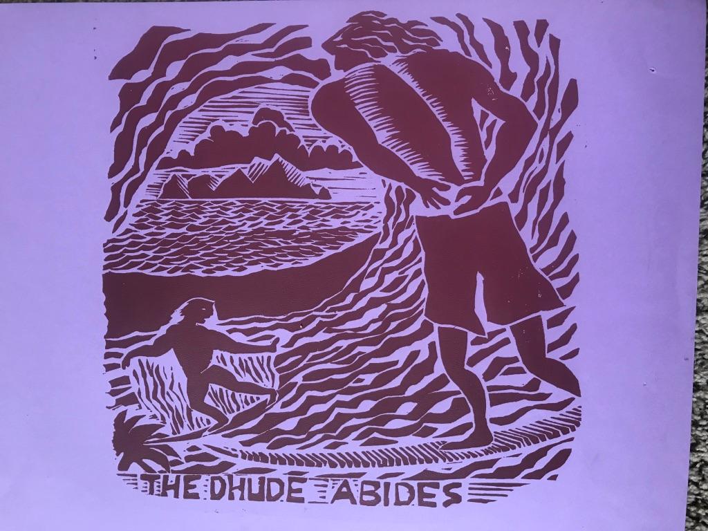 Figurative Print di Marc Zimmerman - Il Dhude rimane