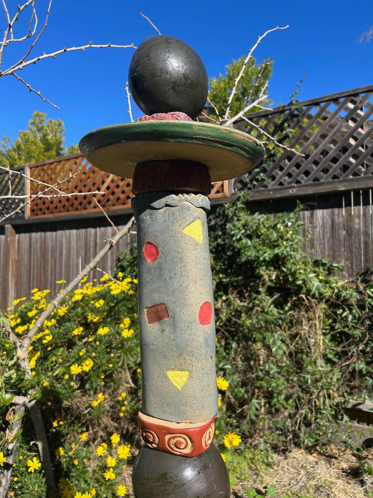 Bird Feeder Totem By Marc Zimmerman For Sale 4