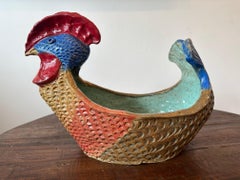 Chicken Bowl - Clay Sculpture - One of a kind by Marc Zimmerman