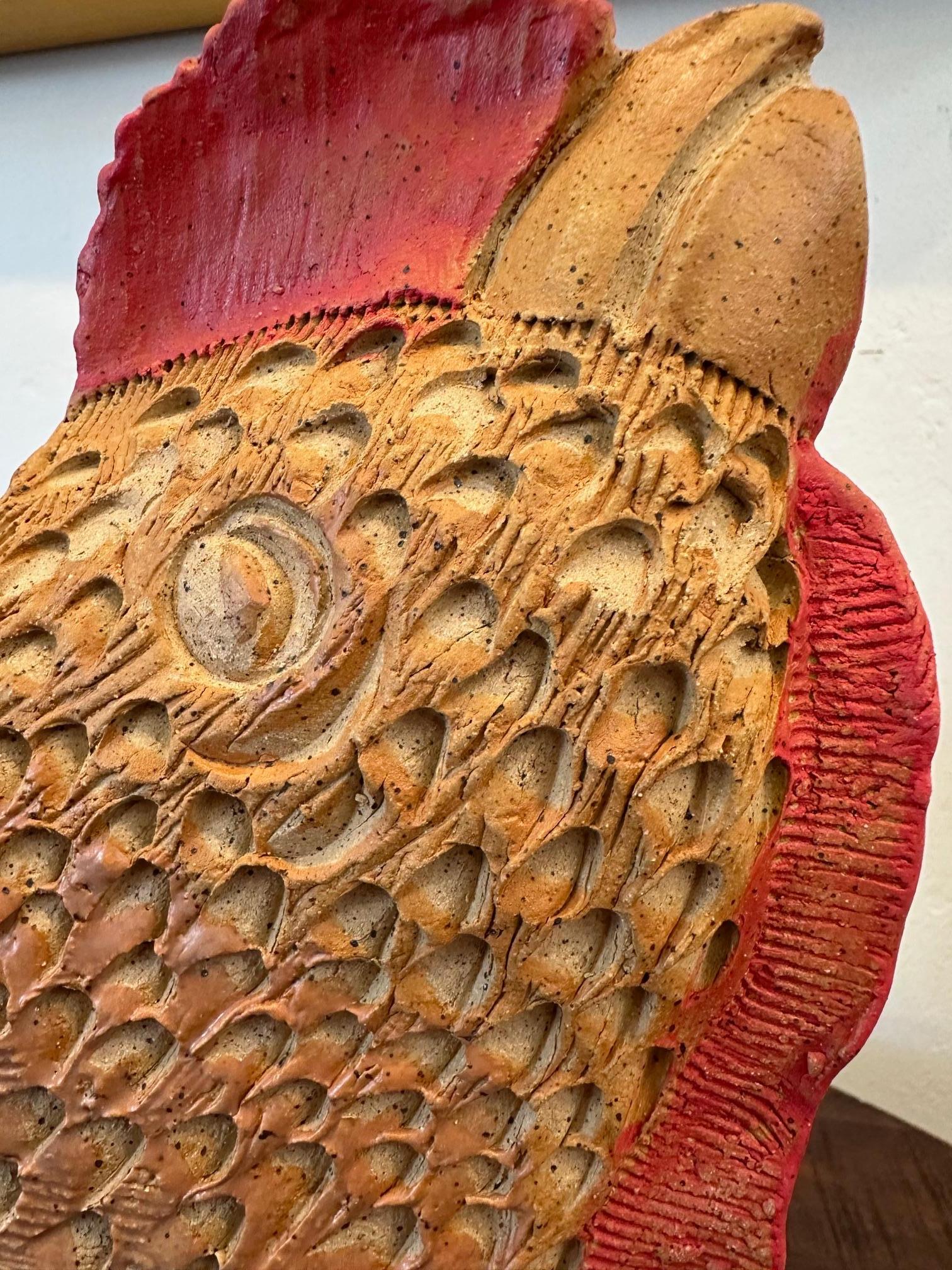 Vase poulet - Sculpture de coq en céramique - Marc Zimmerman en vente 3