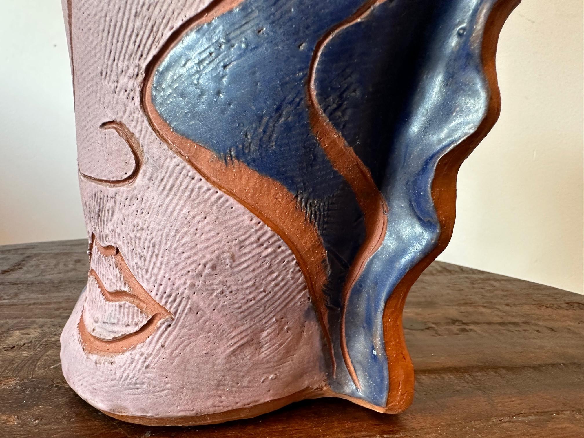 Figurative Vase - Clay Sculpture - One of a kind by Marc Zimmerman For Sale 2