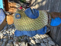 Fine Fun Fish   Ceramic totem sculpture