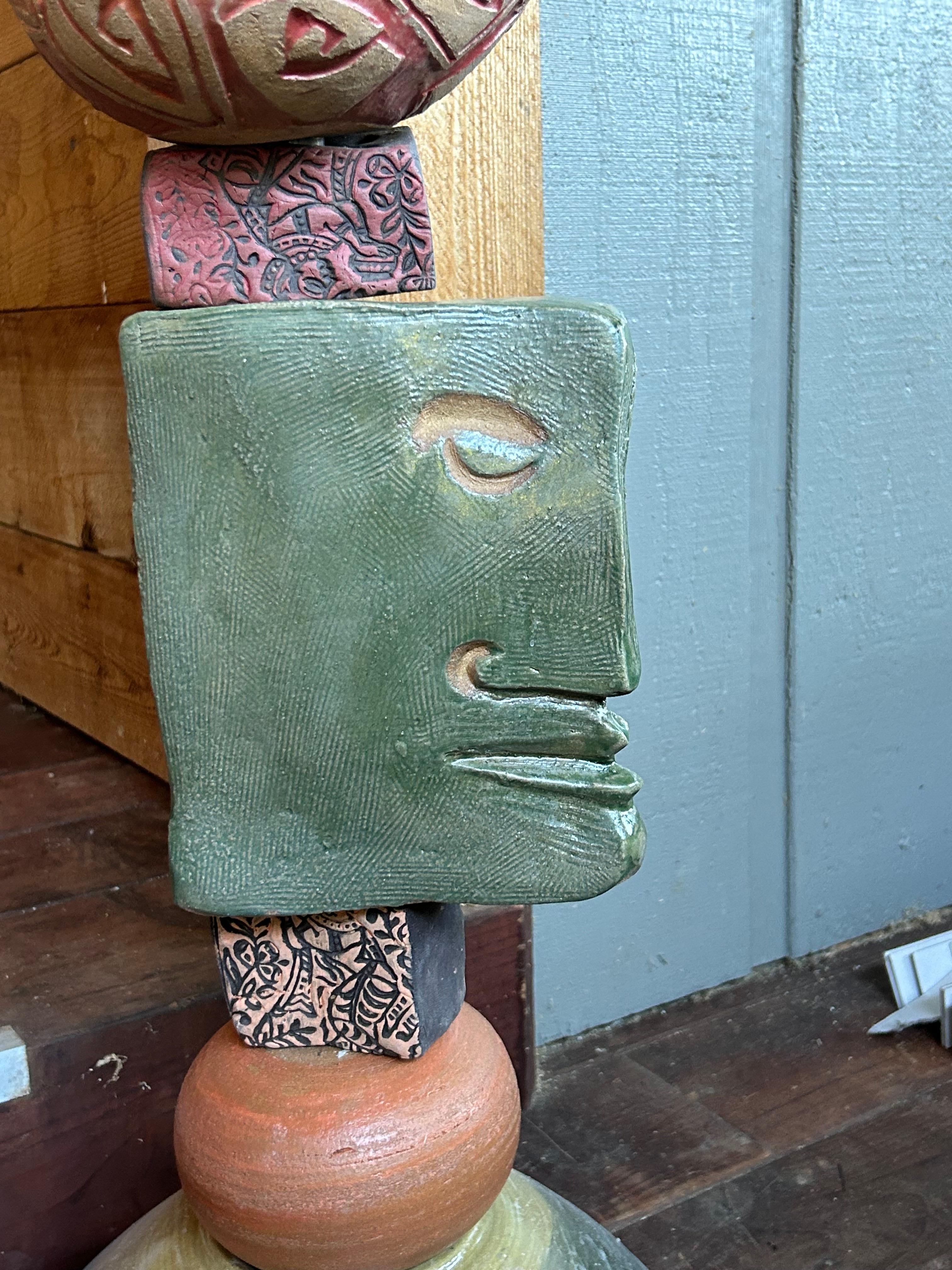 Hommage à Picasso sculpture Totem de Marc Zimmerman en vente 2
