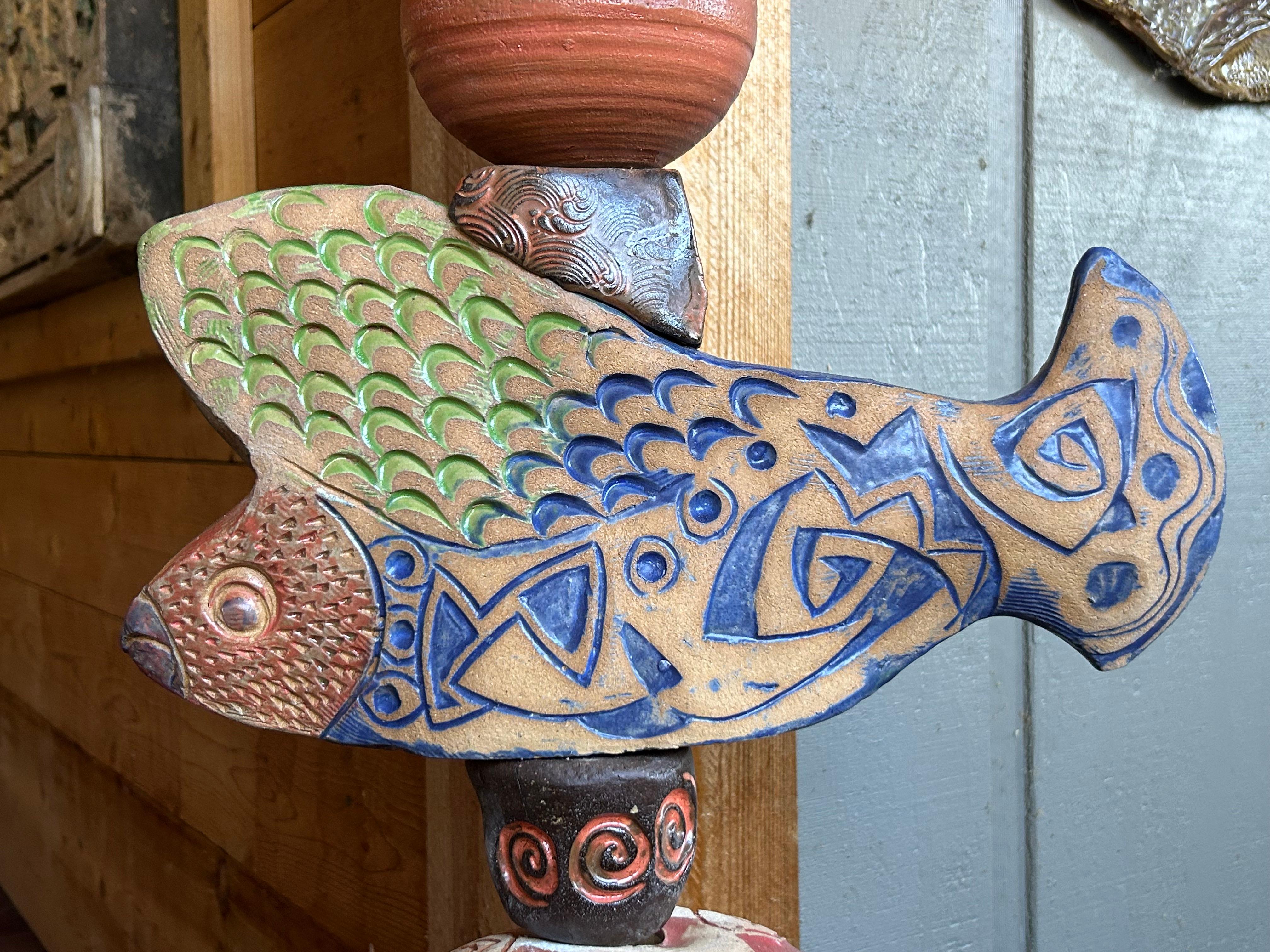 Hommage à Picasso sculpture Totem de Marc Zimmerman en vente 3