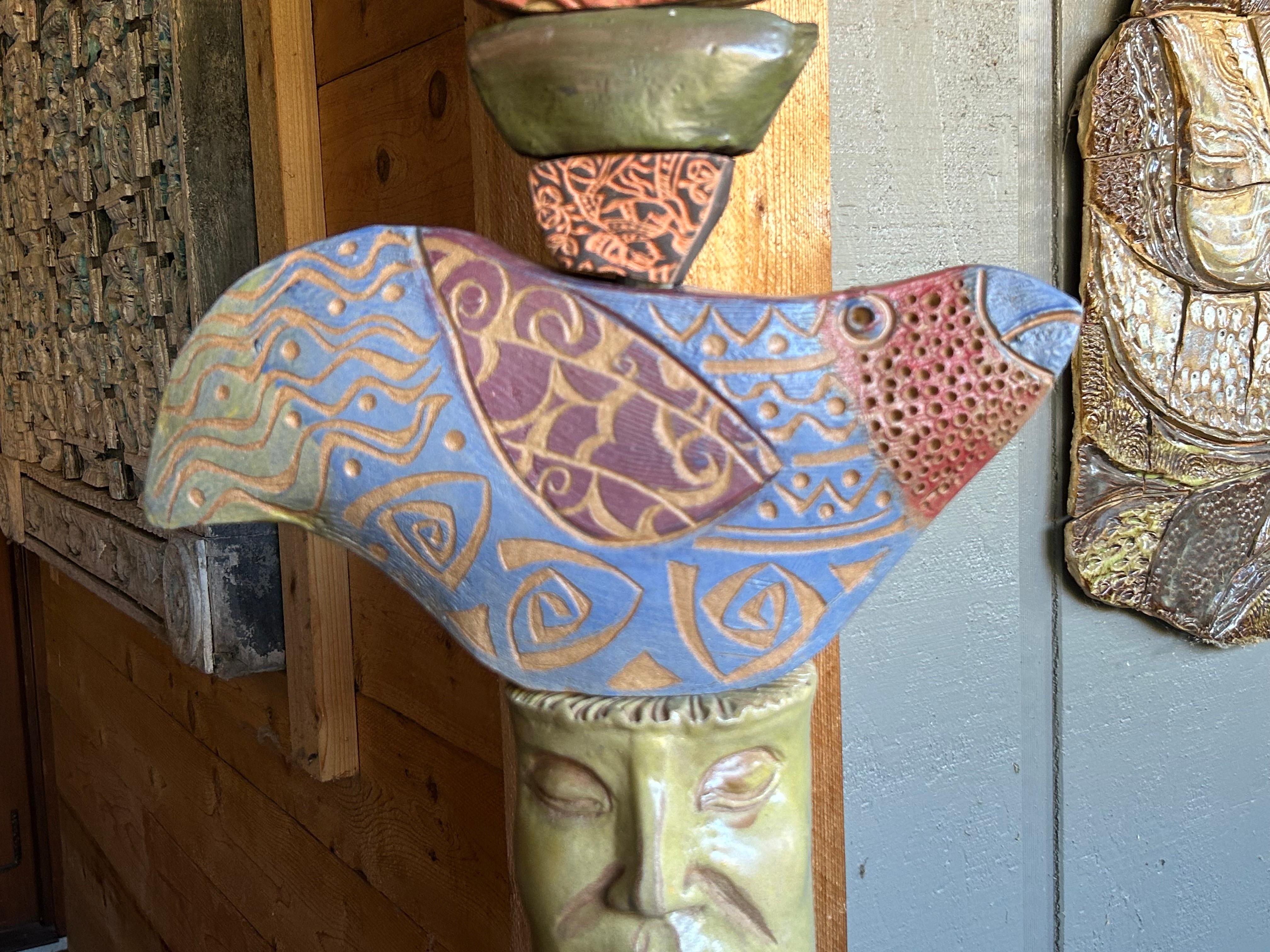 Hommage à Picasso sculpture Totem de Marc Zimmerman en vente 4