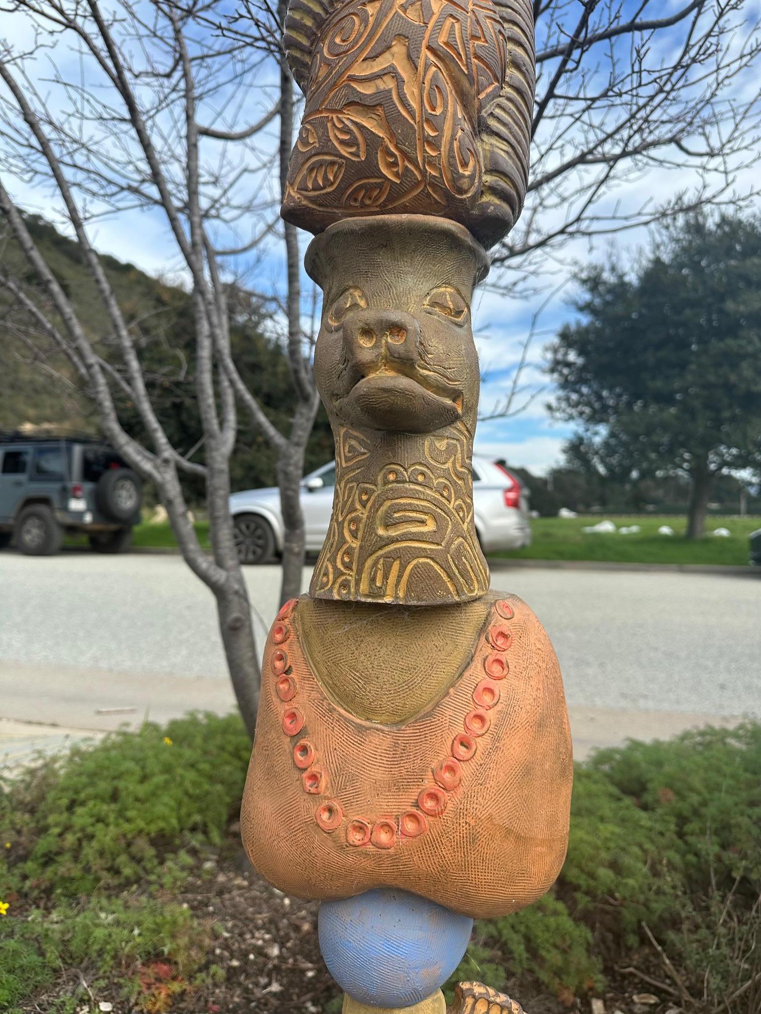 Grande Totem da giardino - Scultura in ceramica smaltata di Marc Zimmerman in vendita 2
