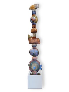 Großes Totem – Keramikskulptur von Marc Zimmerman