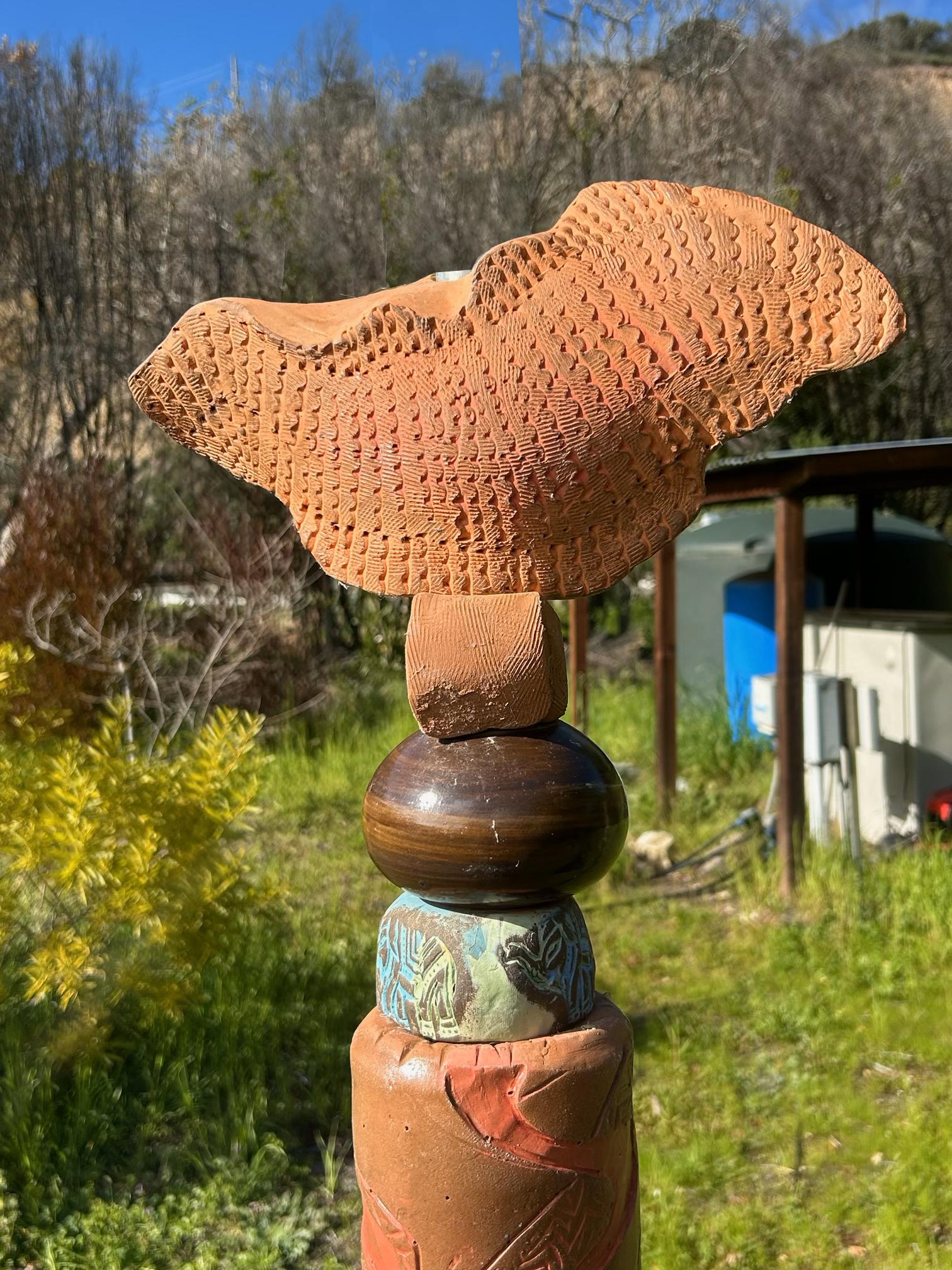 Tótem grande - Escultura de cerámica para jardín exterior e interior - Sculpture de Marc Zimmerman