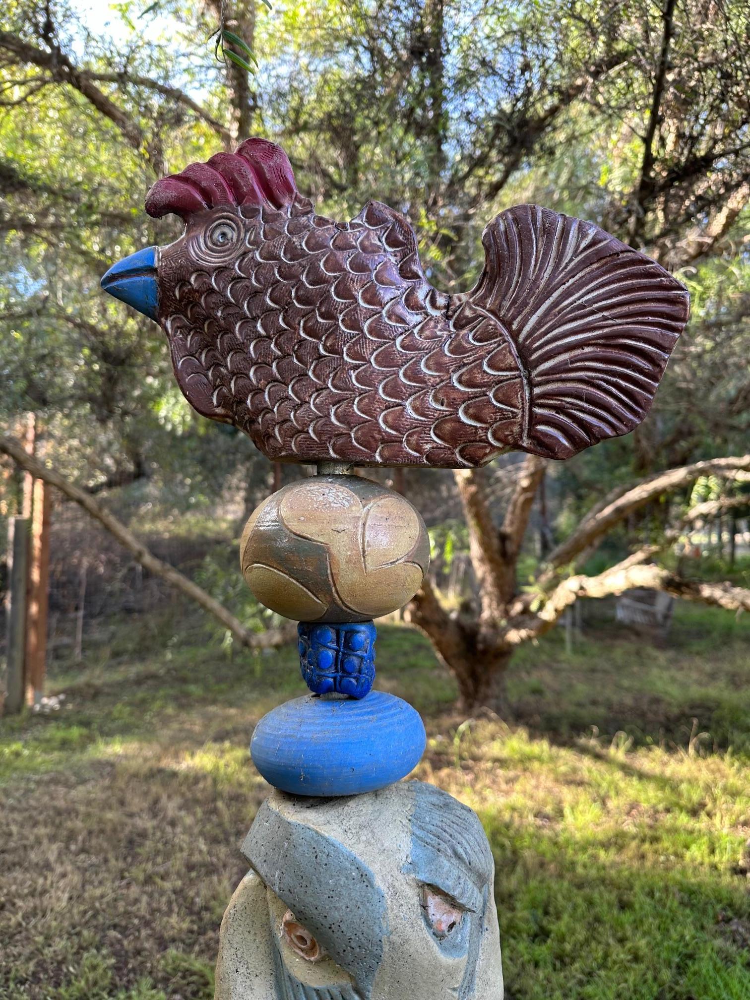 Tótem grande - Escultura de cerámica - Estatua de jardín para interior y exterior Por Marc en venta 5