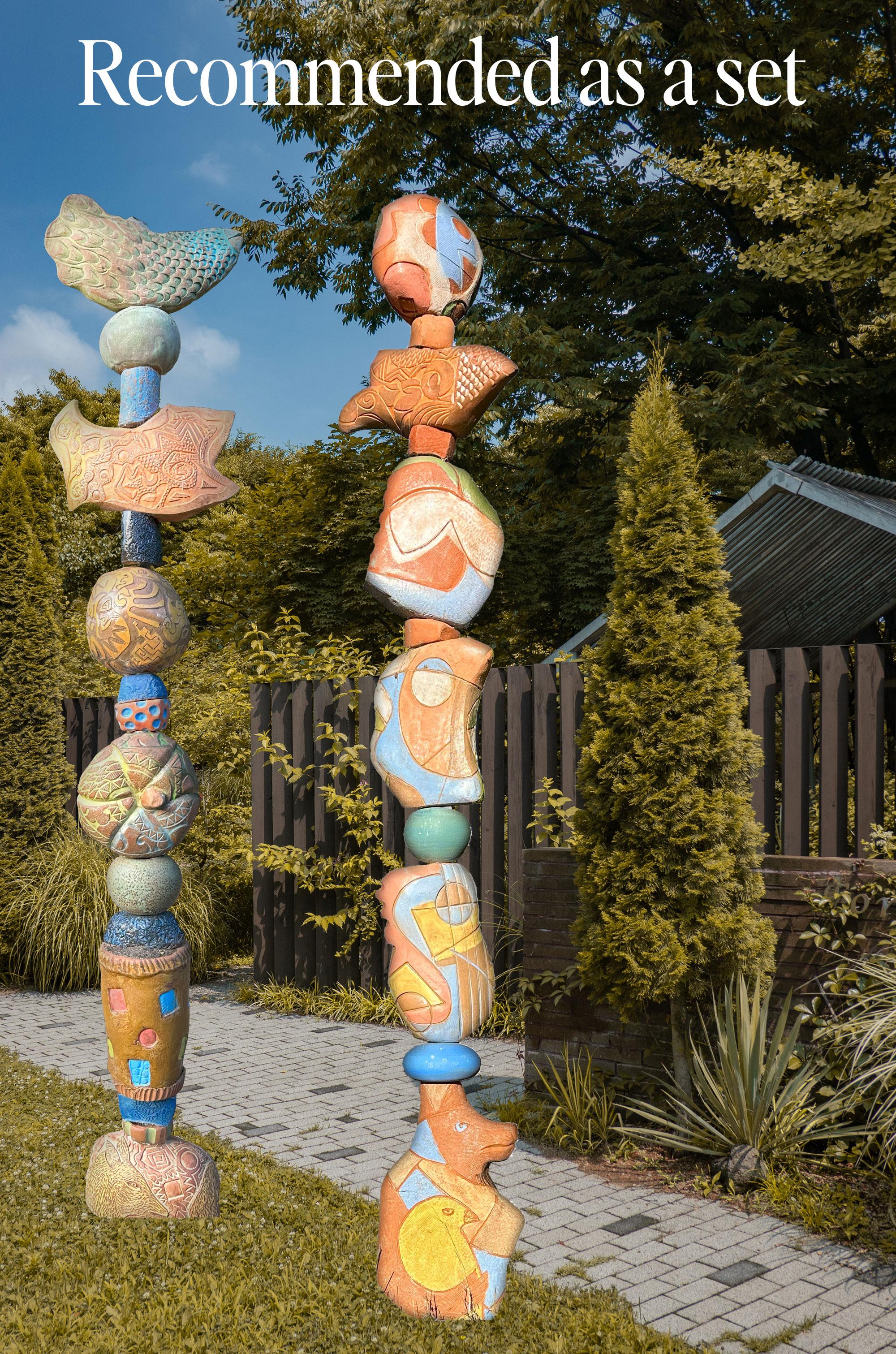Totem - Sculpture en céramique - Marc Zimmerman en vente 9