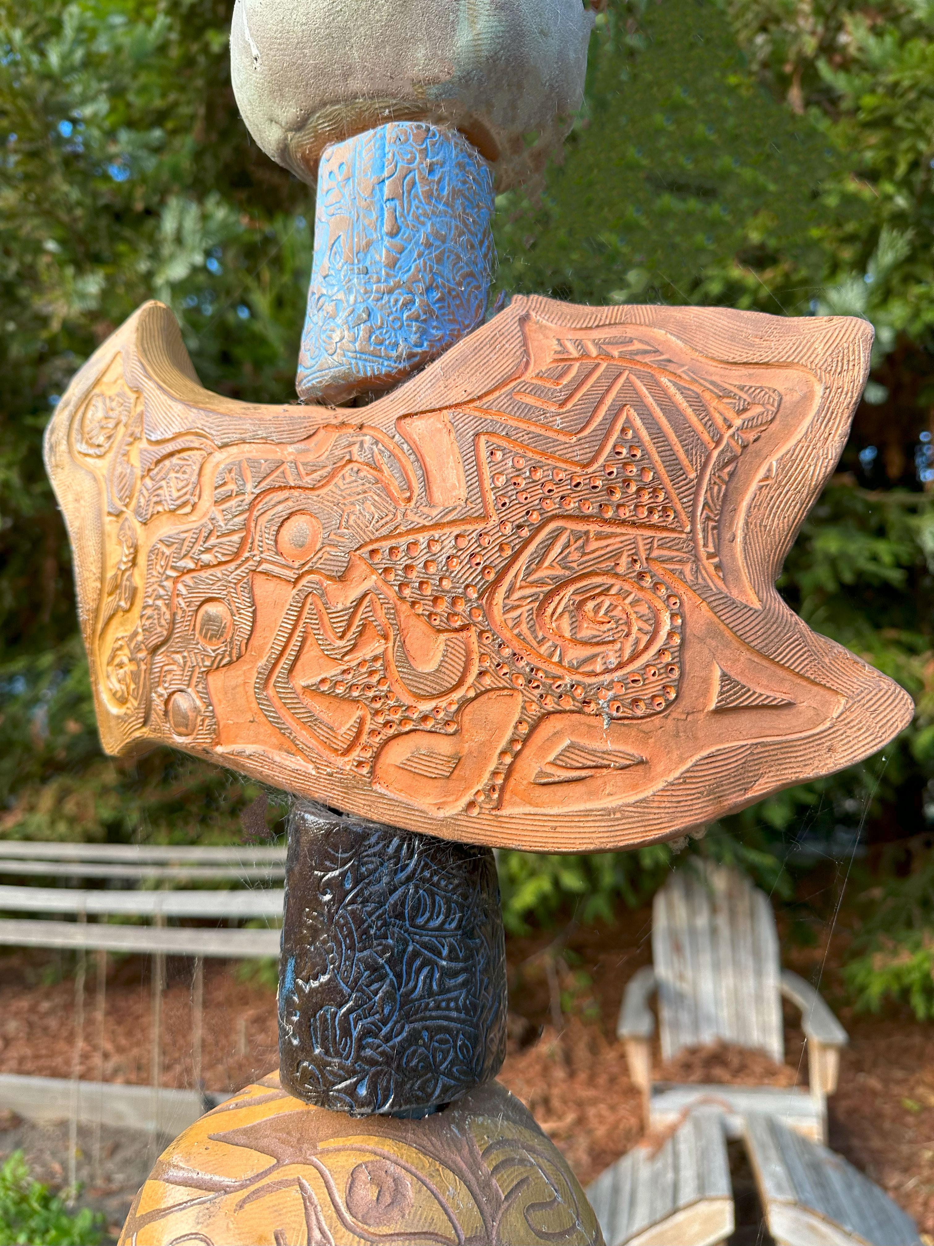 Totem – Keramikskulptur – Marc Zimmerman im Angebot 4