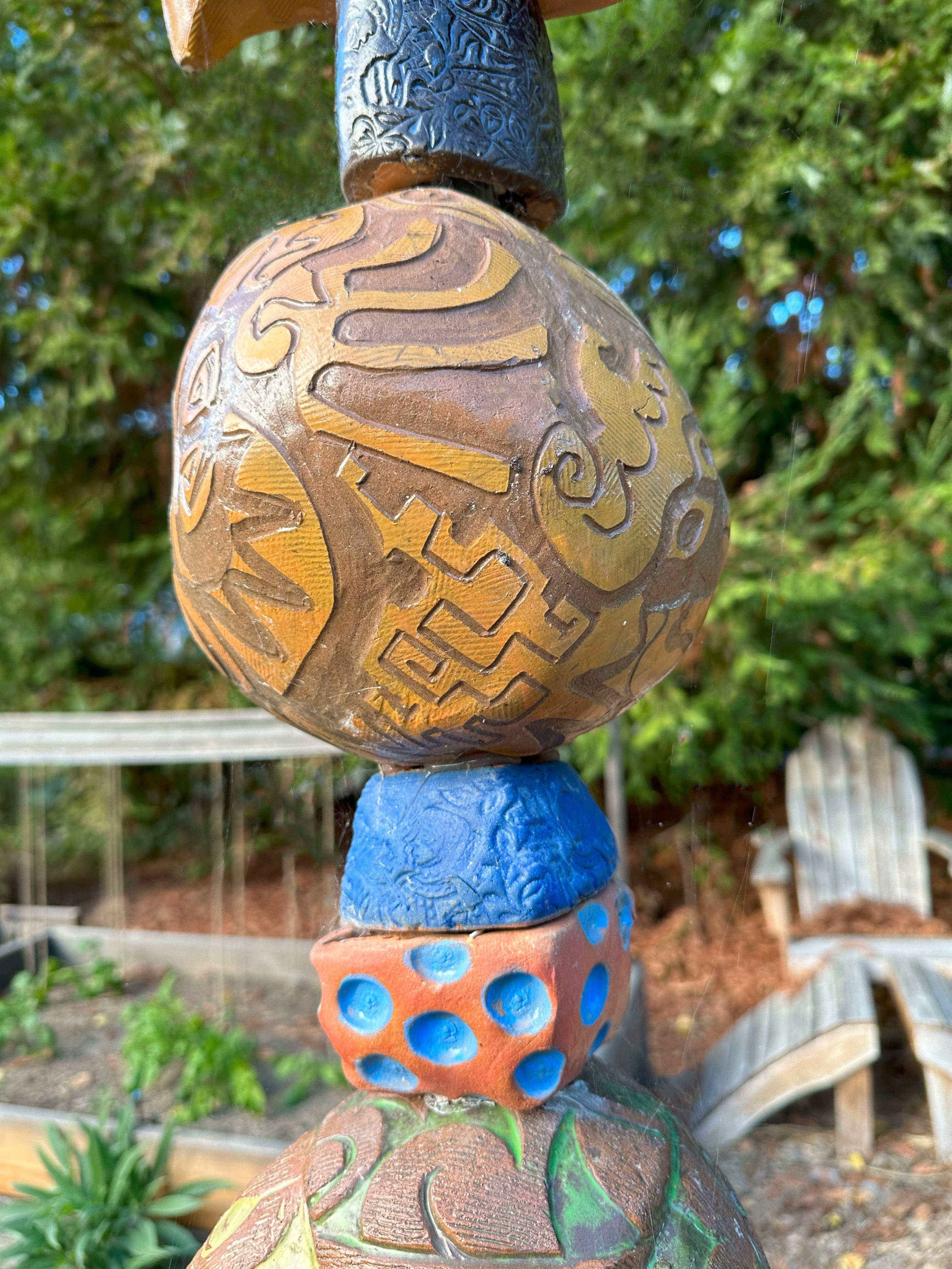Totem - Ceramic Sculpture - Marc Zimmerman For Sale 5