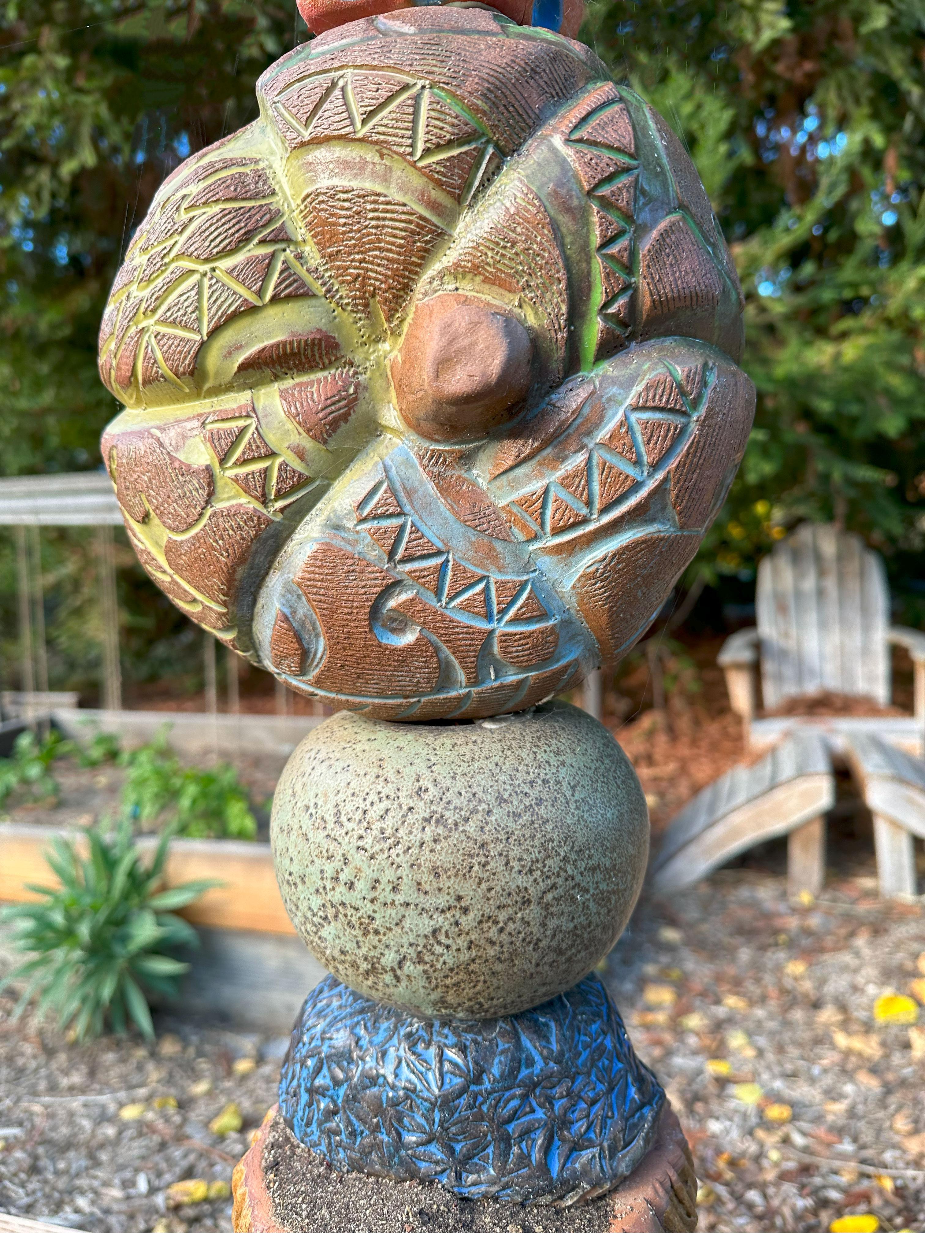 Totem - Ceramic Sculpture - Marc Zimmerman For Sale 6