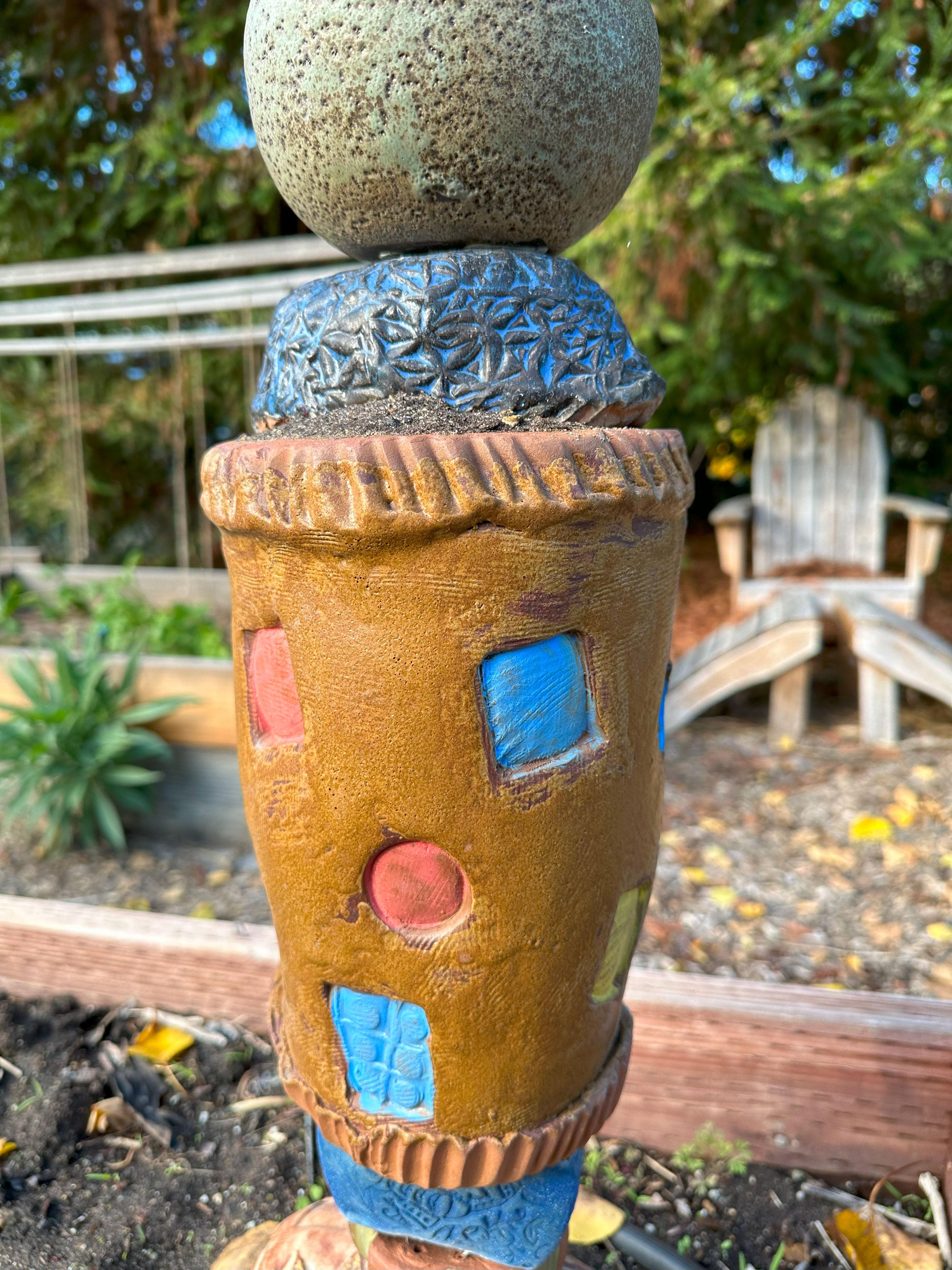 Totem - Ceramic Sculpture - Marc Zimmerman For Sale 7