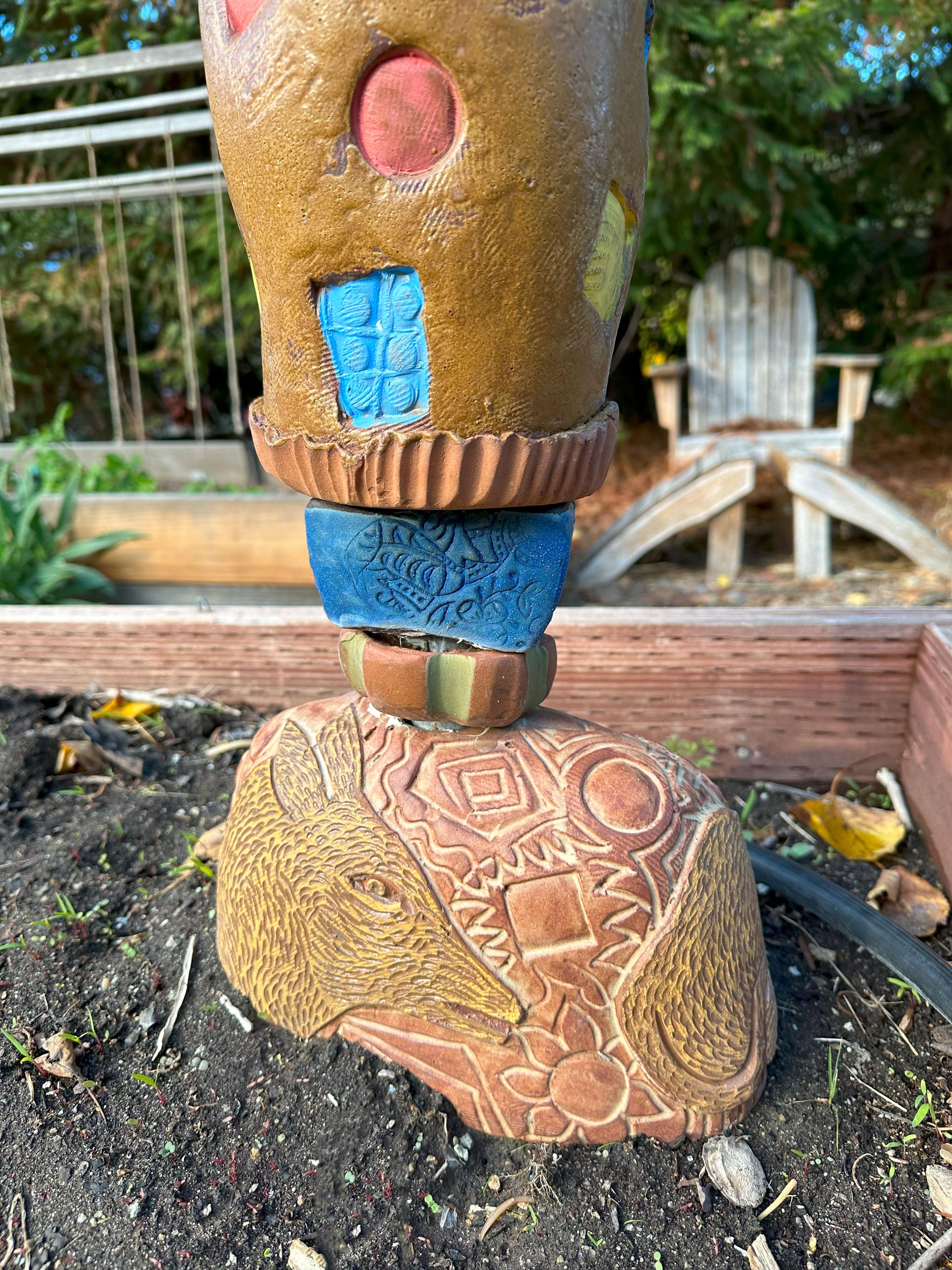 Totem - Ceramic Sculpture - Marc Zimmerman For Sale 8