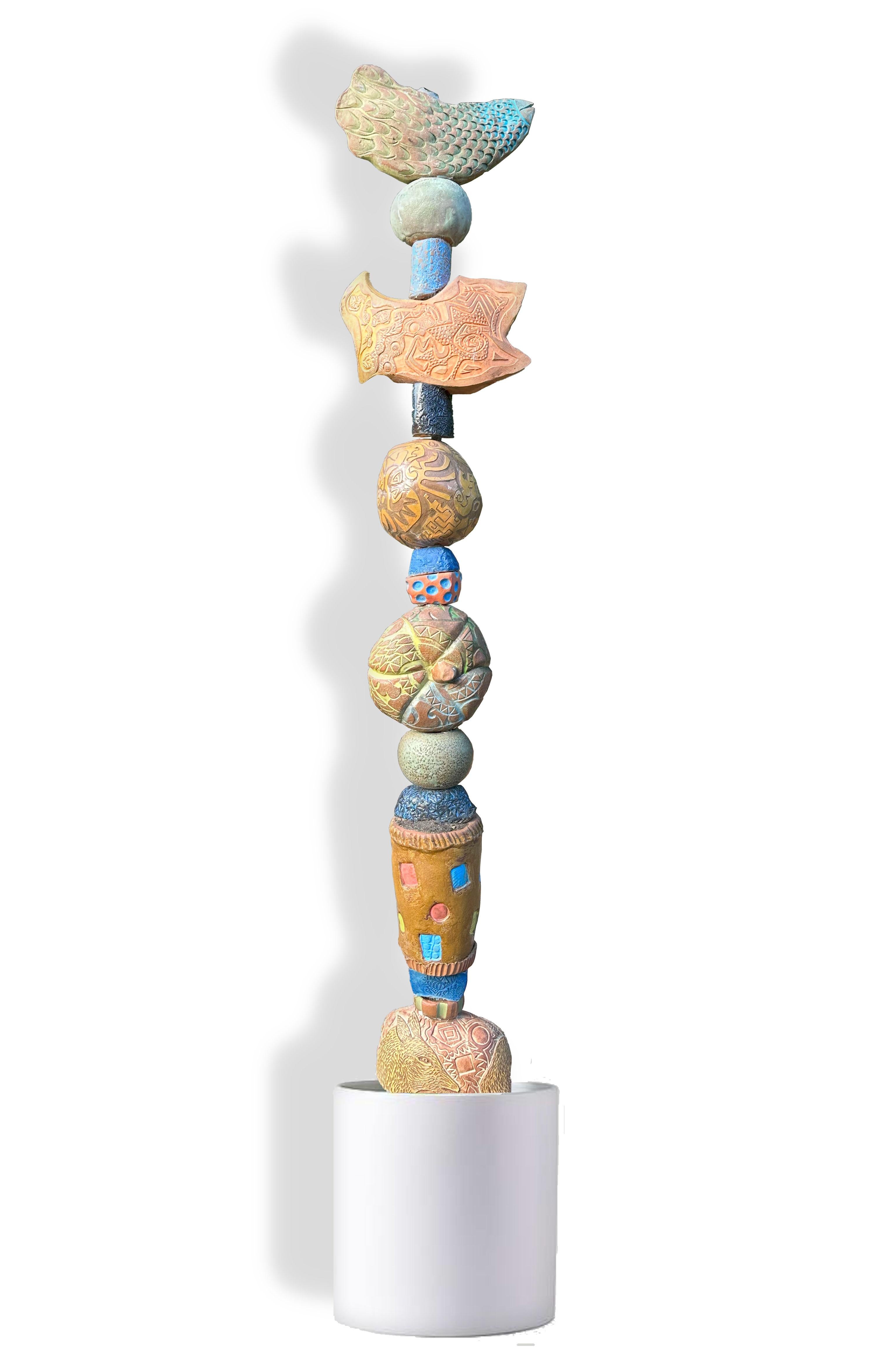Totem - Ceramic Sculpture - Marc Zimmerman