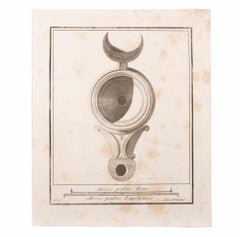 Oil Lamp - Etching by Marcantonio Iacomino - 18th Century
