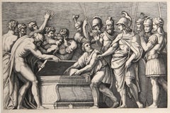 Alexandre faisant serrer les livres d'Homere, Heliogravure