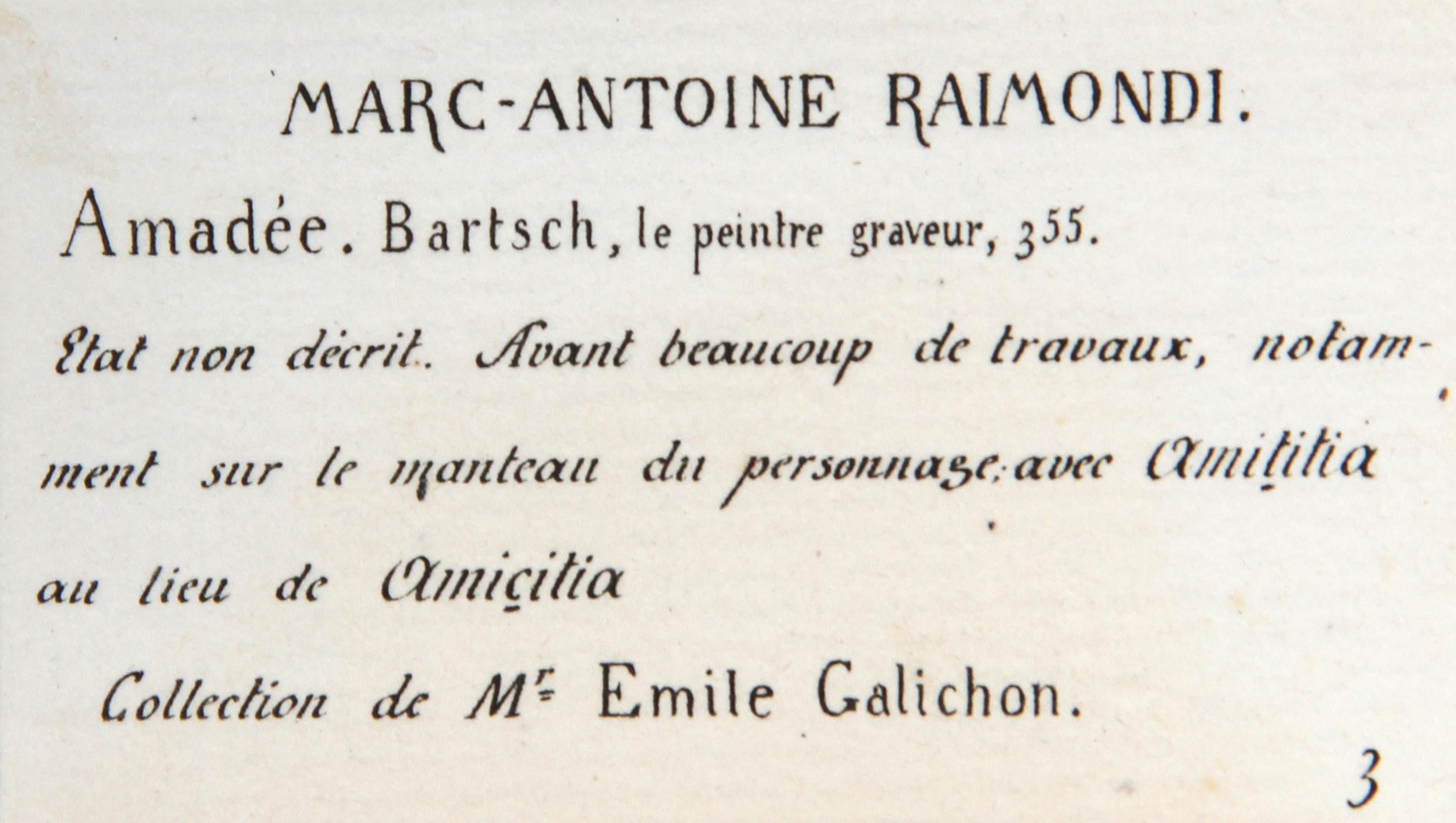 Amadee, Heliogravure by Marcantonio Raimondi For Sale 1