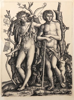 Apollon et Hyacinthe, Heliograbado de Marcantonio Raimondi