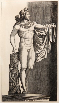 Appolon, Heliogravure by Marcantonio Raimondi