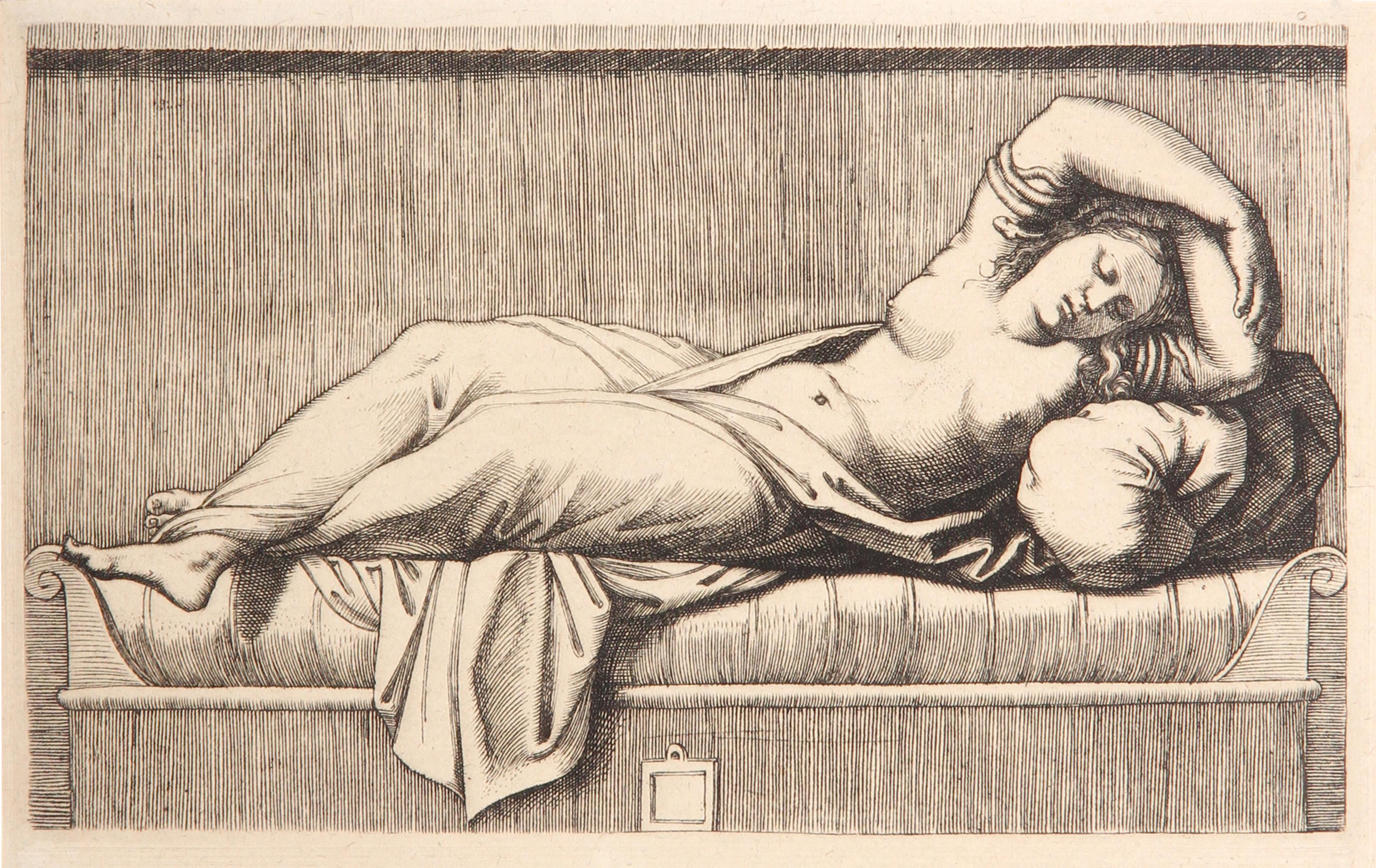  Marcantonio Raimondi, dopo Amand Durand, Italiano (1480 - 1534) - Cleopatre, Anno: 1875, Medium: Heliogravure, Dimensioni: 4.75  x 7 in. (12.07  x 17,78 cm), Stampatore: Amand Durand, Descrizione: L'incisore e pittore francese Charles Amand Durand