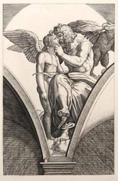 Giove che abbraccia l'amore, Eliografia di Marcantonio Raimondi