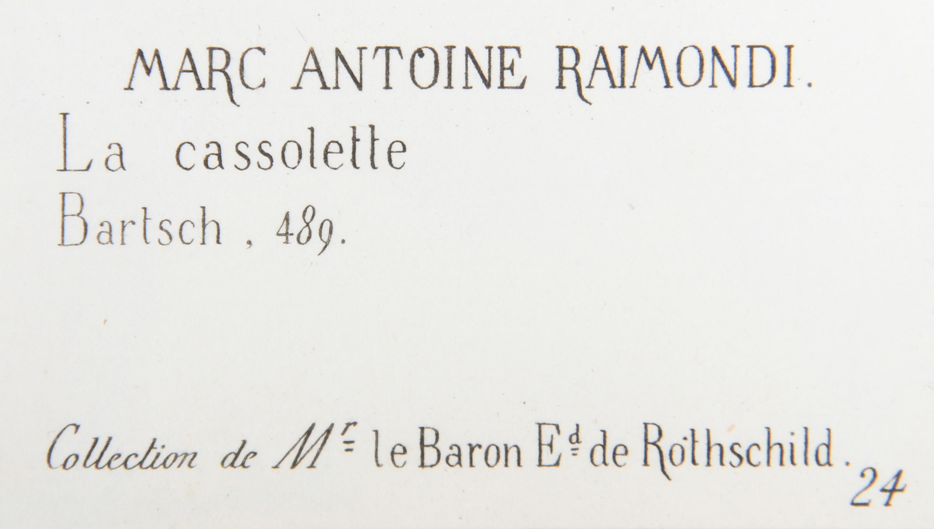 La cassolette, Heliogravure by Marcantonio Raimondi For Sale 1