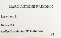 La charite, Heliogravure by Marcantonio Raimondi