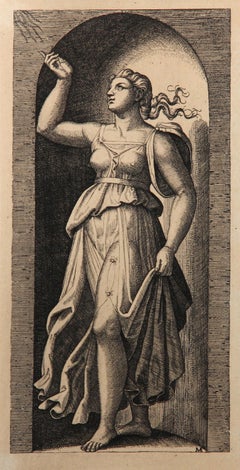 La Foi, Heliogravure by Marcantonio Raimondi