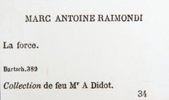 La Force I, Old Masters Heliogravure by Marcantonio Raimondi