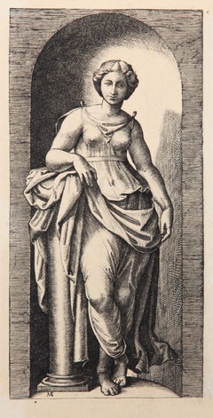 La Force I, Heliogravur von Marcantonio Raimondi