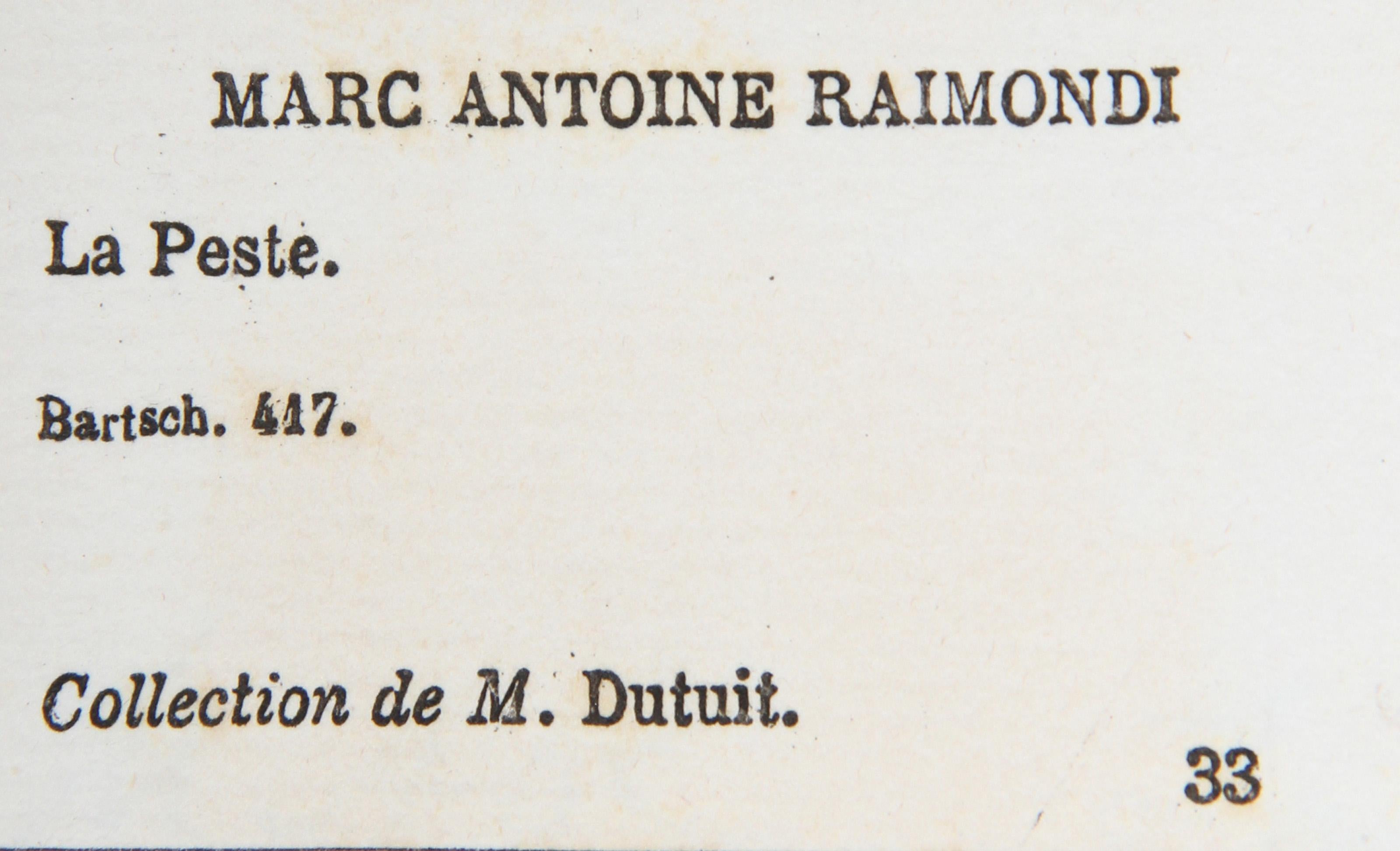 La Peste, Heliogravure by Marcantonio Raimondi For Sale 1