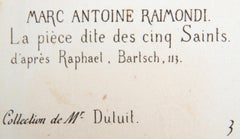 La piece dite des cinq Saints, Heliograbado de Marcantonio Raimondi