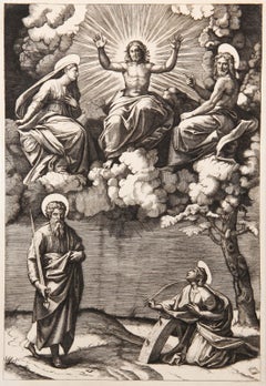 La piece dite des cinq Saints, Eliografia di Marcantonio Raimondi