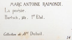 La poesie, Heliogravure by Marcantonio Raimondi