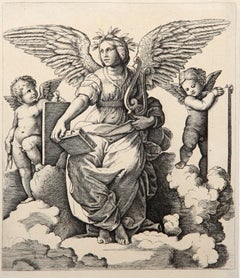 La poesia, Eliografo di Marcantonio Raimondi