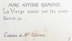 La Vierge assise sur les Nues I, Heliogravure de Marcantonio Raimondi