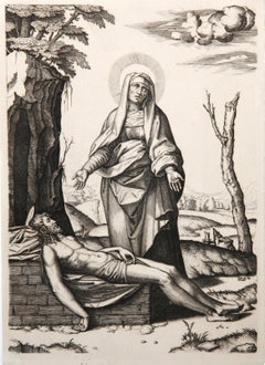 La Vierge pleurant le corps mort de Jesus Christ, Heliogravure