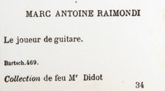 Le joueur de guitare, Heliogravure by Marcantonio Raimondi