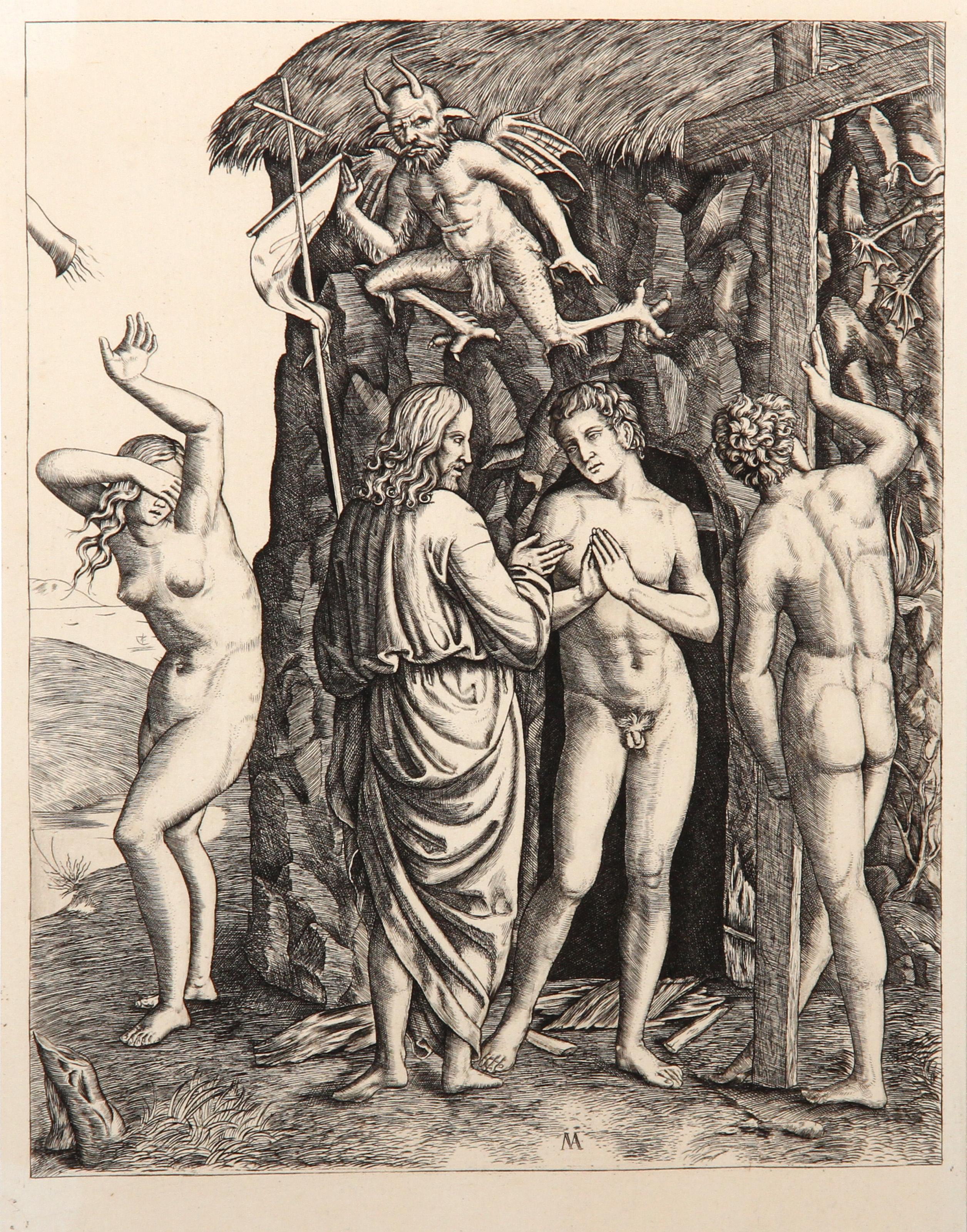 Les Ancetres des limbes, Heliogravure de Marcantonio Raimondi