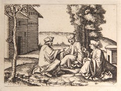 Les trois docteurs, Eliografia di Marcantonio Raimondi