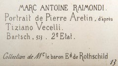 Portrait de Pierre Aretin, Heliogravure by Marcantonio Raimondi
